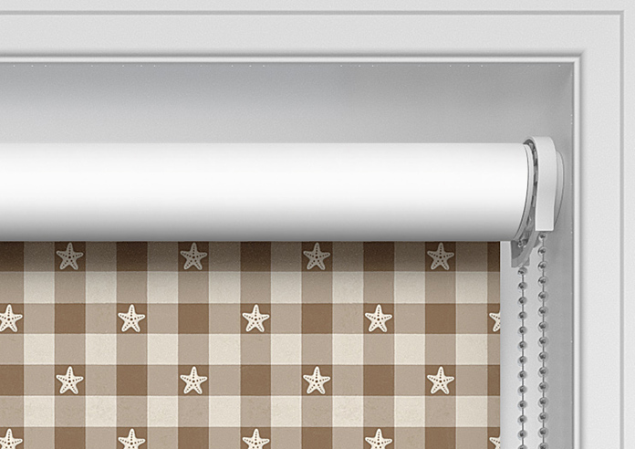 Whaley Great, Gingham Star Sand - Twist&Fit Roller Blind - Image 10